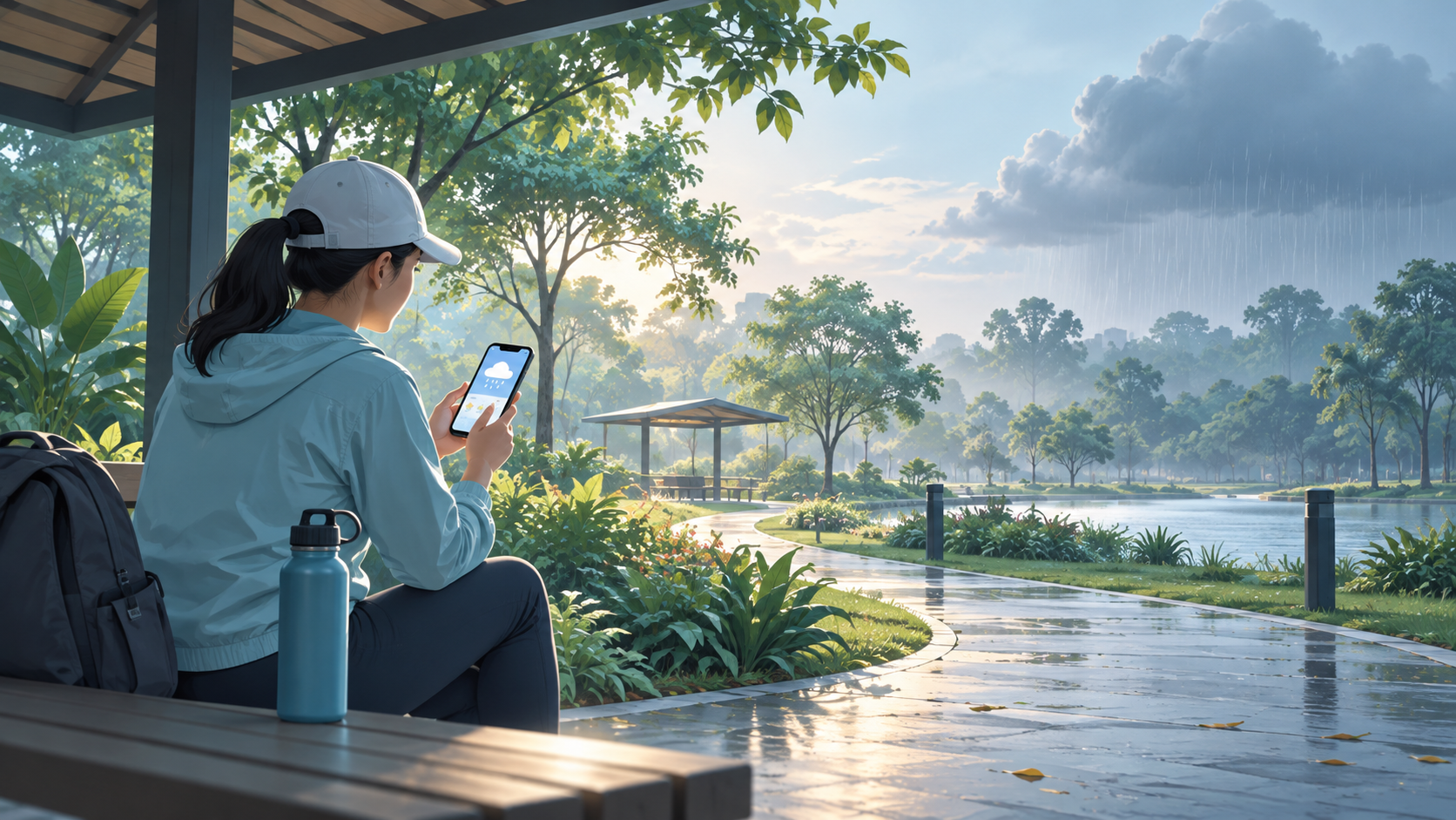 Klang parks and changing weather: plan an outdoor stop safely