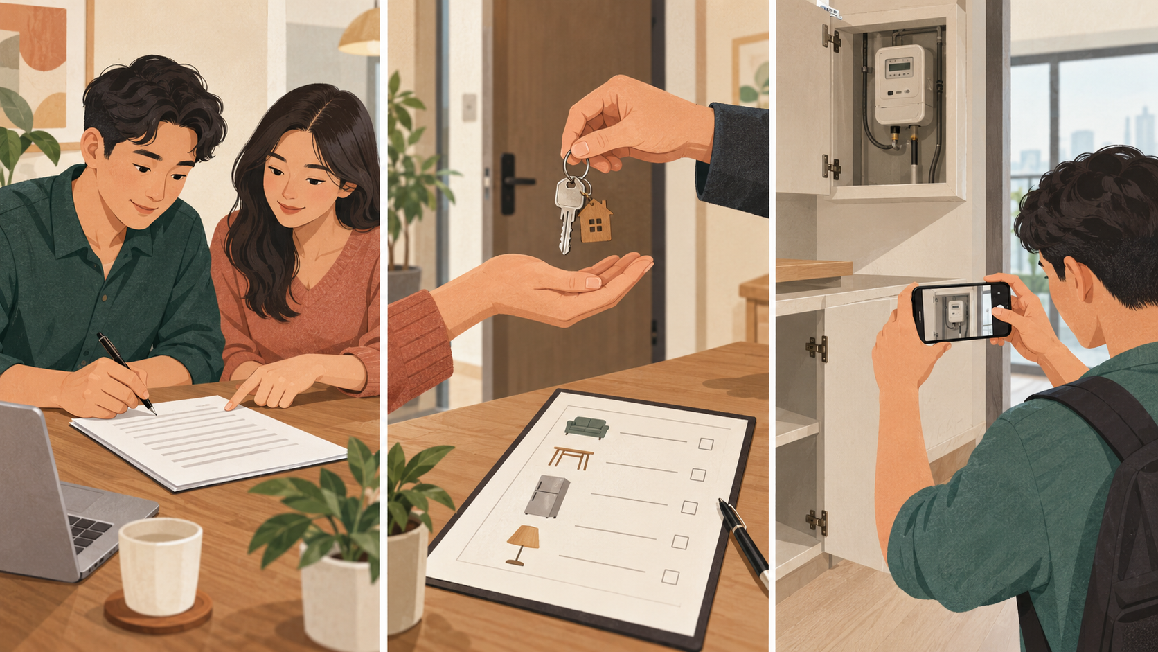 Kuala Lumpur rental agreement, deposit and key handover