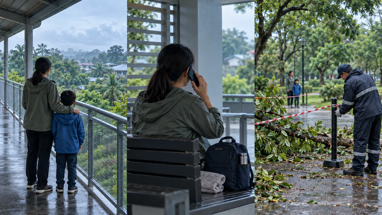 Flood, storm or fallen-tree emergency in Sibu