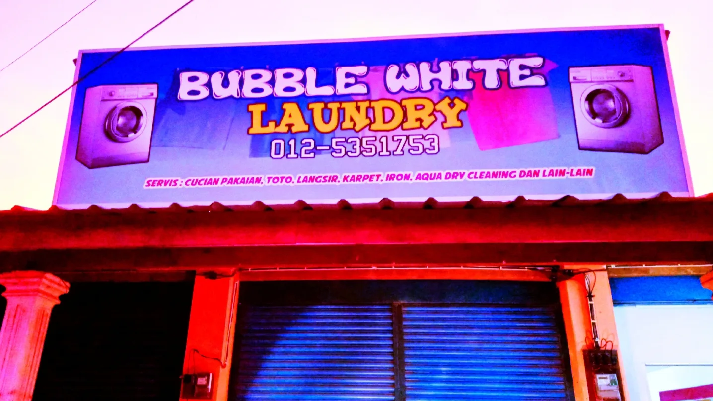 Bubble White Laundry